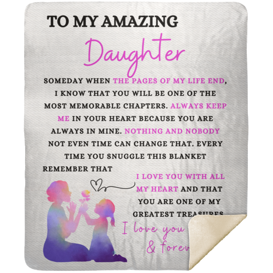 To My Amazing Daughter | Various Sizes | Fleece and Sherpa