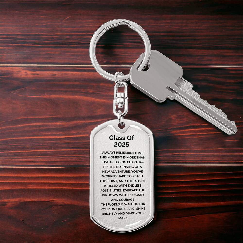 Inspirational Graduation Keychain | Class of 2025 | Graduation Gift