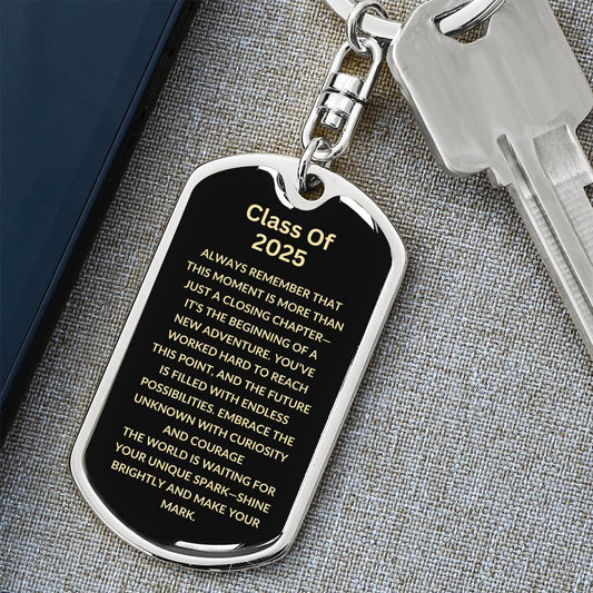 Inspirational Graduation Keychain | Class of 2025 | Gift For Graduate