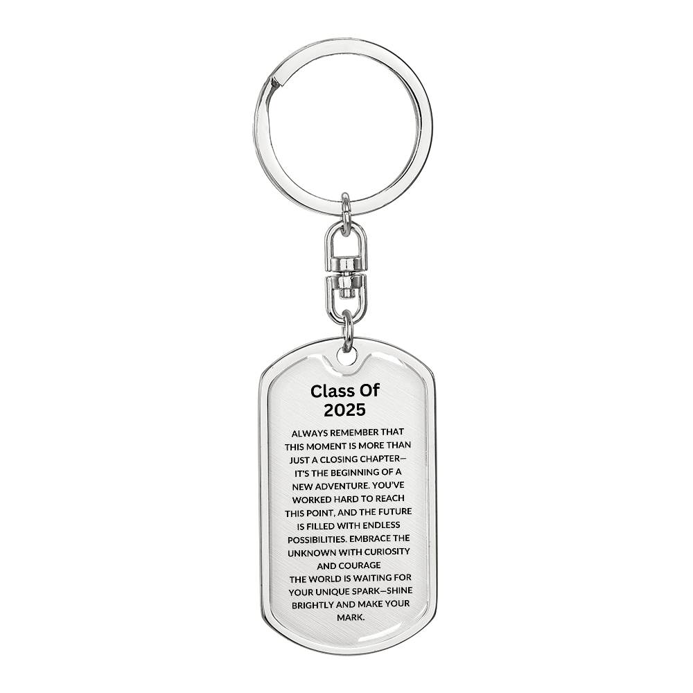 Inspirational Graduation Keychain | Class of 2025 | Graduation Gift