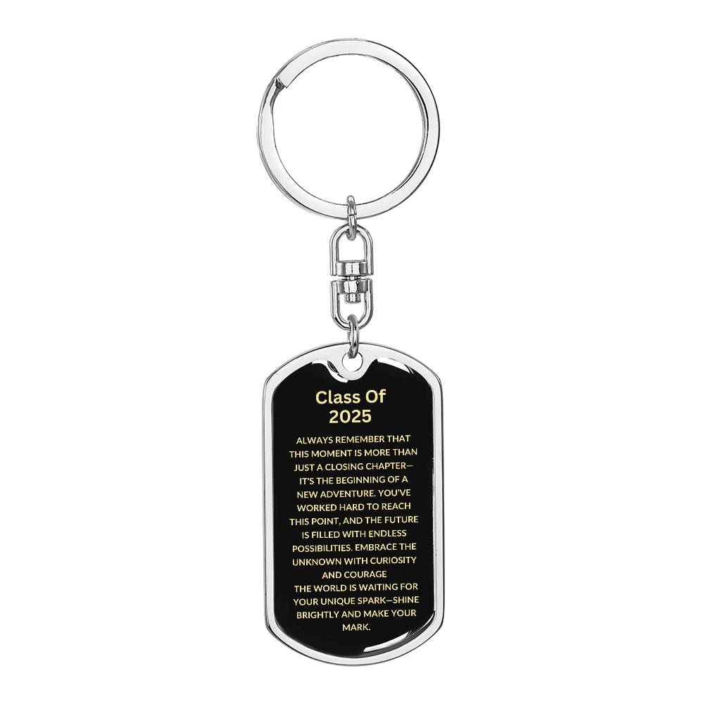 Inspirational Graduation Keychain | Class of 2025 | Gift For Graduate