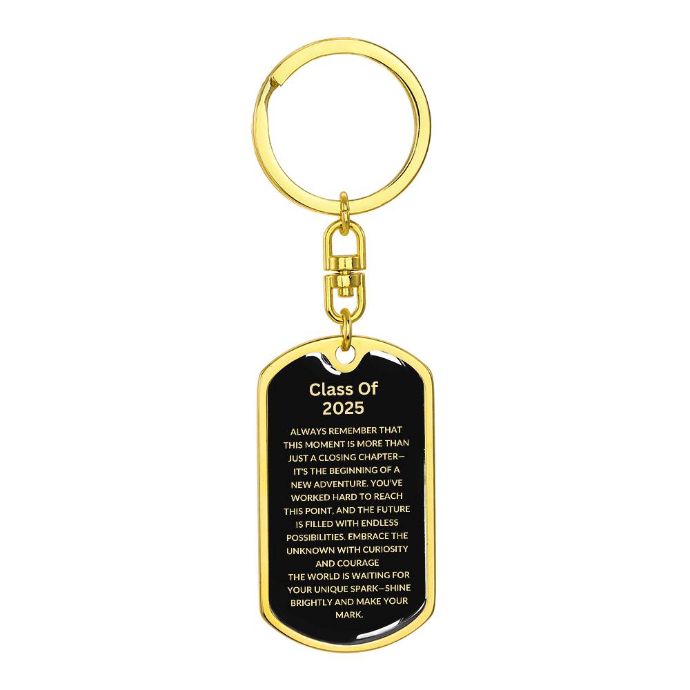 Inspirational Graduation Keychain | Class of 2025 | Gift For Graduate