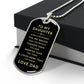 To My Daughter Love Dad | Luxury Military Necklace | Gift for Daughter