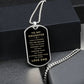 Luxury Military Necklace | Gift to Daughter from Dad | Gift for Daughter