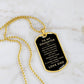 Luxury Military Necklace | Gift to Daughter from Dad | Gift for Daughter