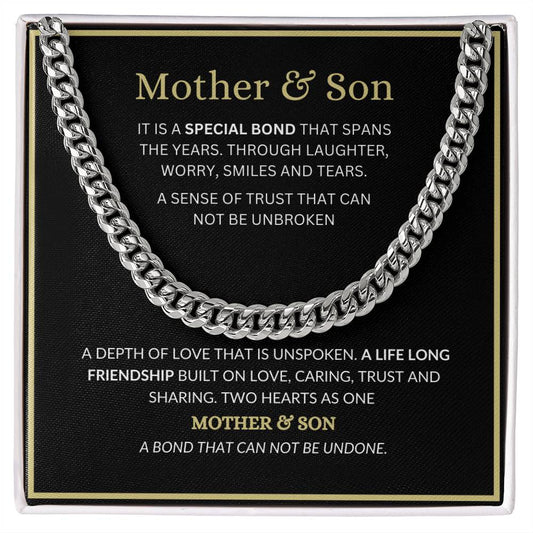 Unbreakable Bond Mother & Son | Cuban Link Chain