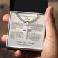 To An Amazing Dad | Cuban Chain with Artisan Cross Necklace