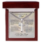 To An Amazing Dad | Cuban Chain with Artisan Cross Necklace