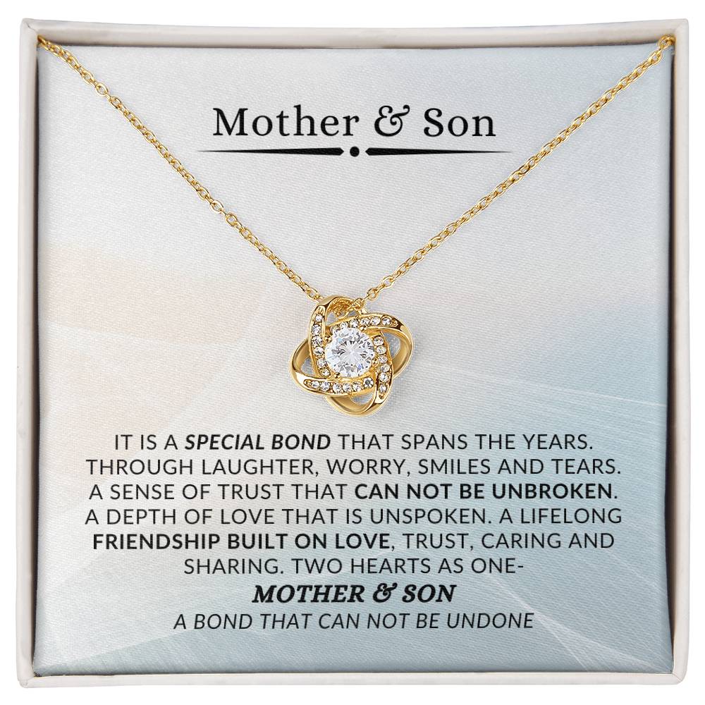 Mother & Son Bond | Love Knot Necklace | Unique Gift for Mom