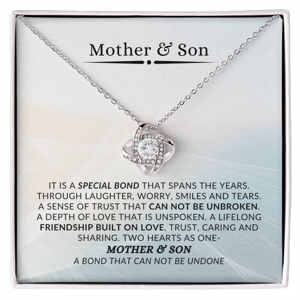 Mother & Son Bond | Love Knot Necklace | Unique Gift for Mom