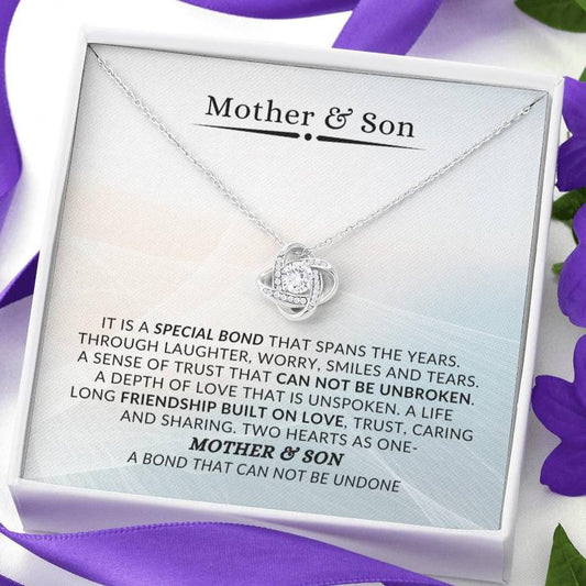 Unbreakable Bond | Gift to Mom from Son | Love Knot Necklace