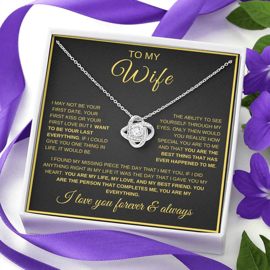 Your Last Everything | Wife | Love Knot Necklace