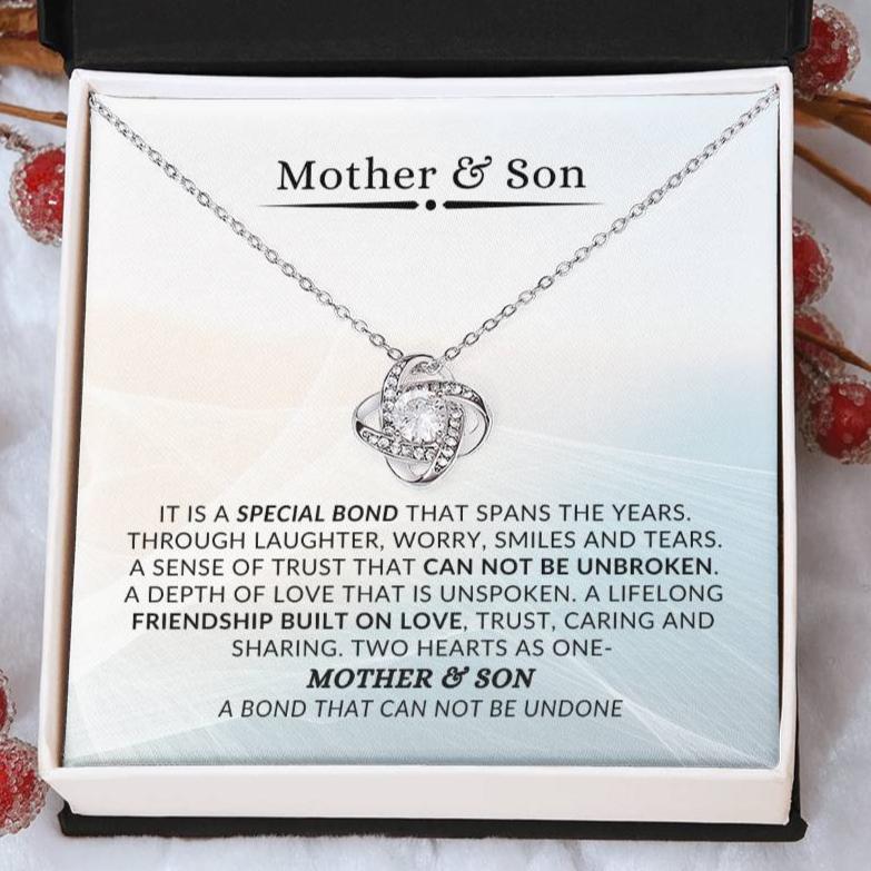 Mother & Son Bond | Love Knot Necklace | Unique Gift for Mom