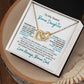 Interlocking Hearts | Speicial Gift for Bonus Daughter for Bonus Dad
