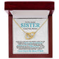 Interlocking Hearts | Special Gift to Sister | I Love You to the Moon & Back