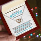 Interlocking Hearts | Special Gift to Sister | I Love You to the Moon & Back