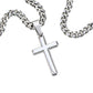 A Bond Between Mother & Son | Cuban Chain with Artisan Cross Necklace
