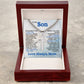 Cuban Chain with Artisan Cross Necklace | I Am Proud of You Son | Gift from Mom to Son