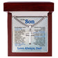 | Special Gift from Dad to Son | I Am Proud of You | Cuban Chain with Artisan Cross Necklace