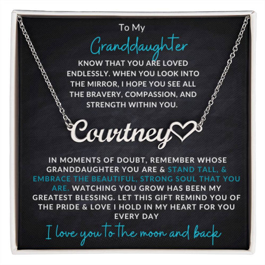 Custom Name Necklace | Special Gift To Grandaughter