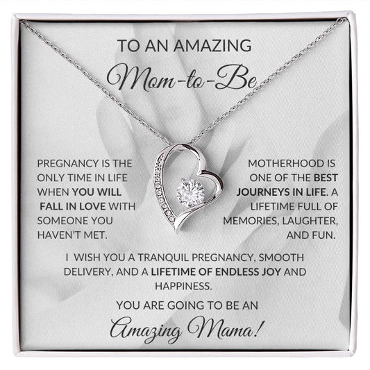 To An Amazing Mom to Be | Forever Love Necklace