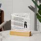 One Wish To My Husband | LED Acrylic Lamp