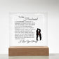 One Wish To My Husband | LED Acrylic Lamp