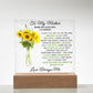 Special Unique Gift For Mom | LED Acrylic Plaque | From Son or Daughter