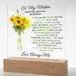 Special Unique Gift For Mom | LED Acrylic Plaque | From Son or Daughter