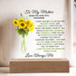Special Unique Gift For Mom | LED Acrylic Plaque | From Son or Daughter