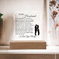 One Wish To My Husband | LED Acrylic Lamp