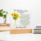 Special Gift For Bonus Mom | LED Acrylic Plaque