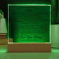 To My Amazing Dad | Acrylic LED Lamp